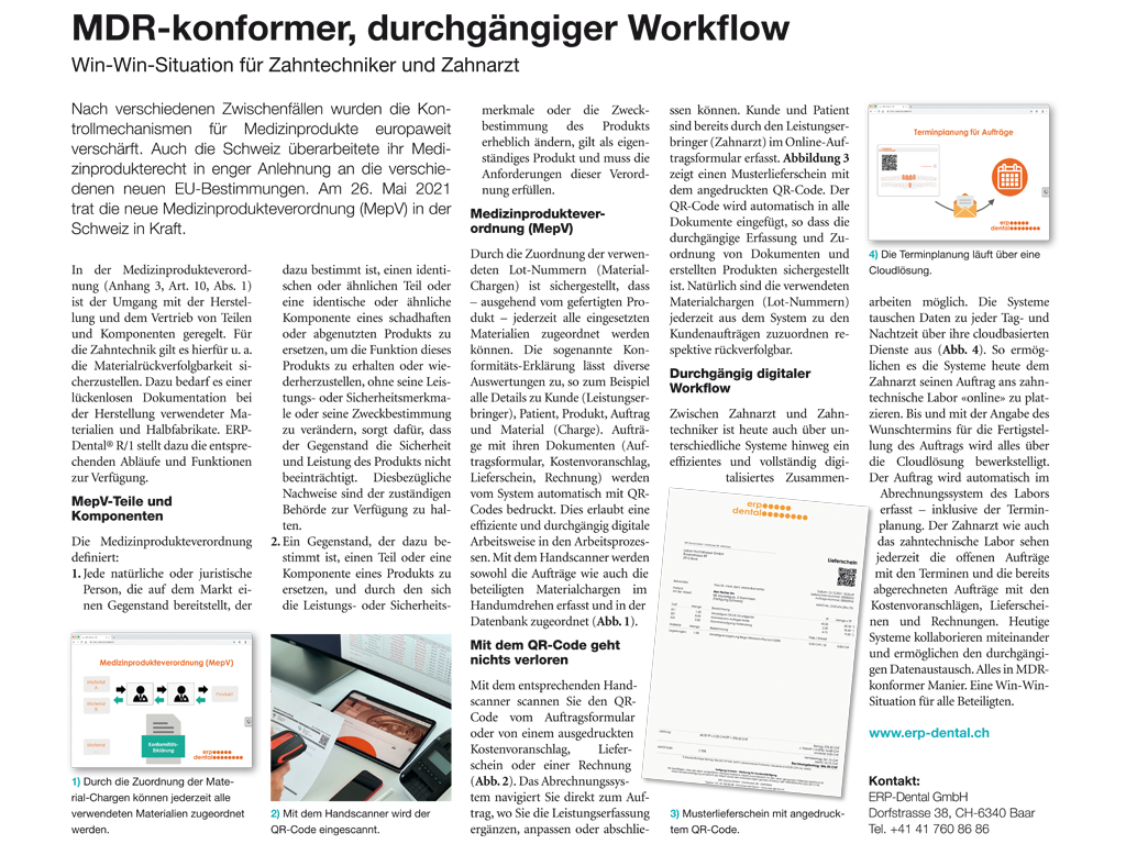 MDR-konformer, durchgängiger Workflow