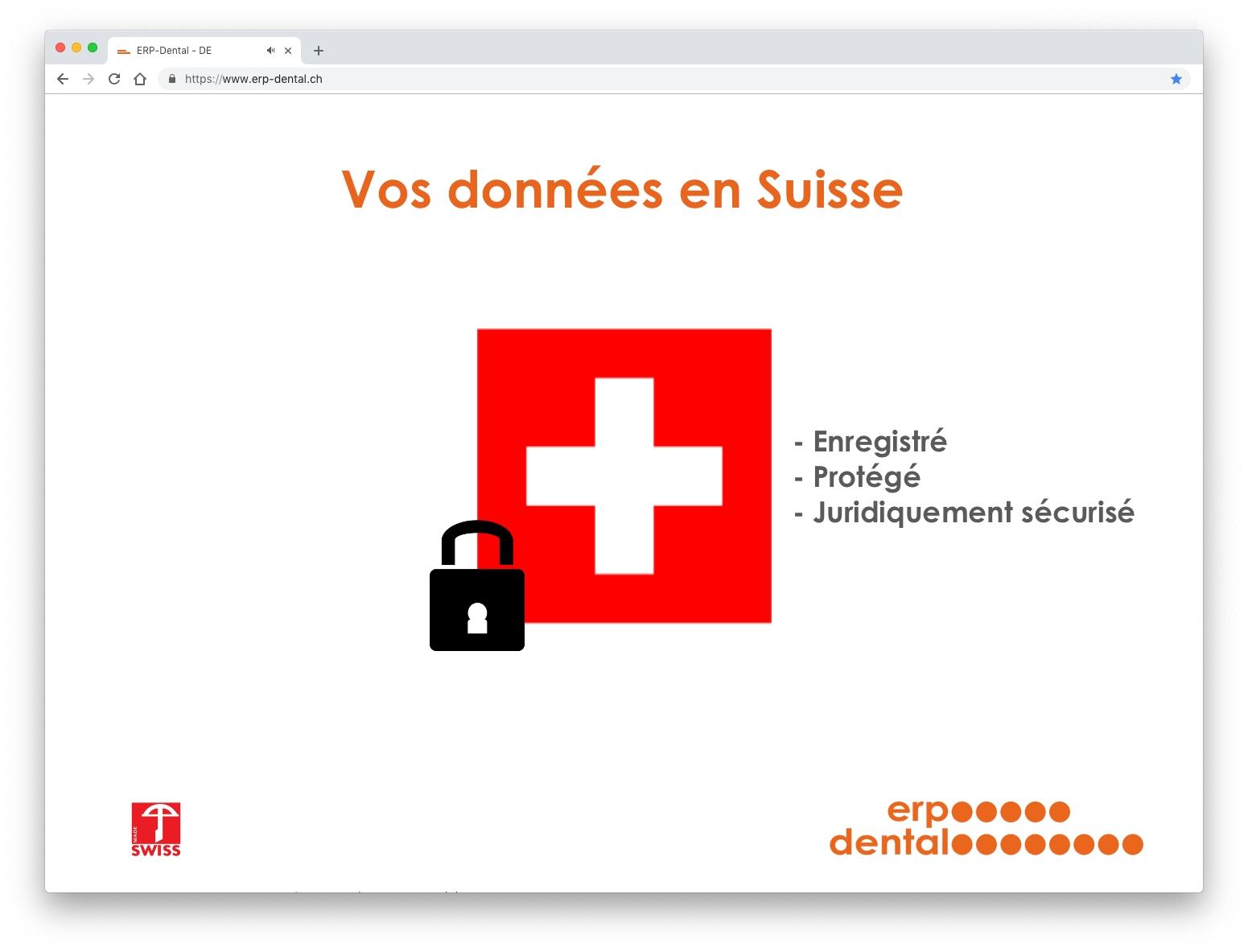 Vos données en Suisse Vos données en Suisse